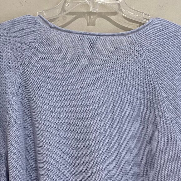 NEW Eileen Fisher Organic Linen & Cotton Sweater *Insky Light Blue* Sz XL - Picture 7 of 15